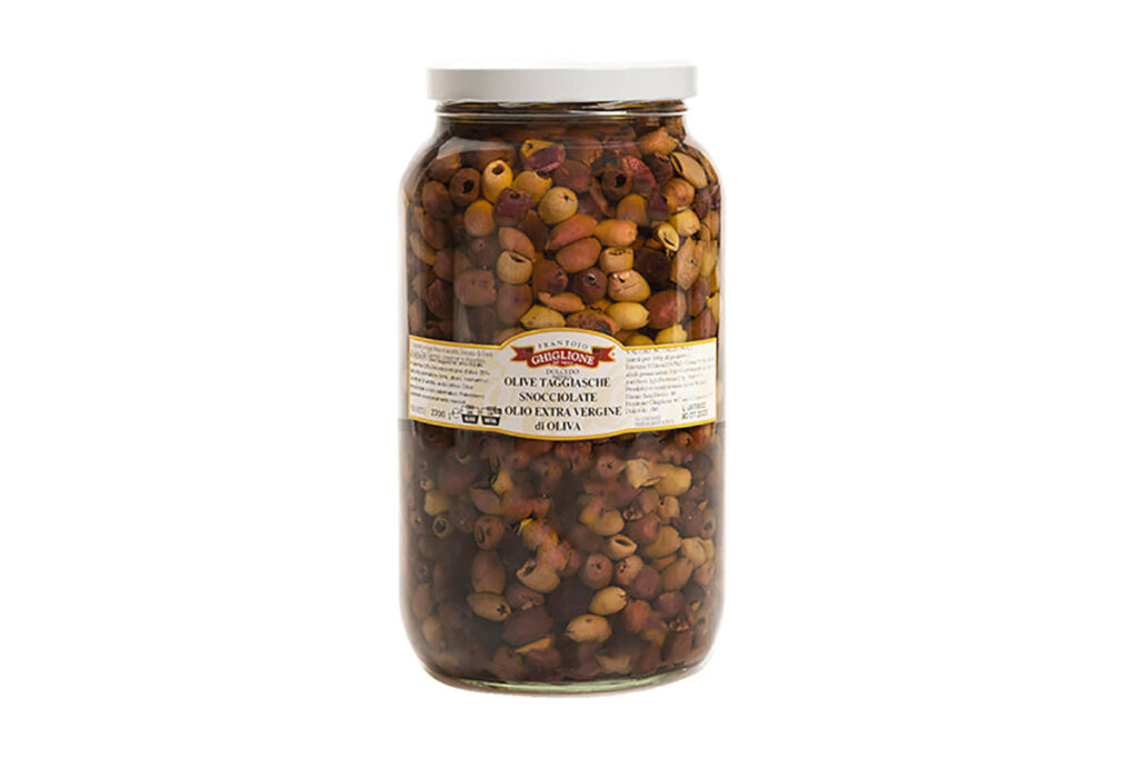 STONED TAGGIASCA OLIVES IN EXTRA VIRGIN OLIVE OIL KG. 2,7 - Frantoio ...